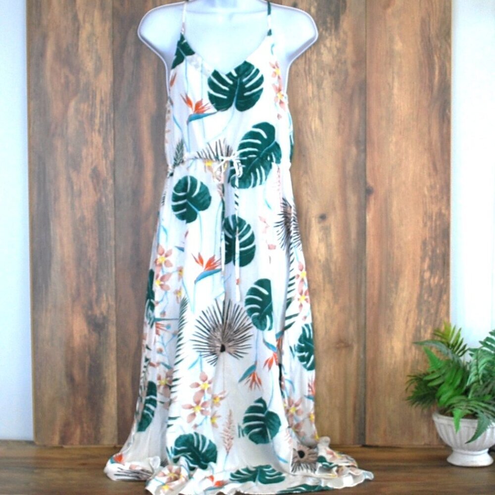 Cupshe Multicolor Print Vneck Maxi Dress M